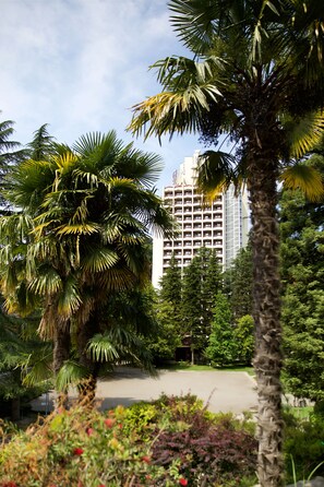 Vista frontal de la propiedad