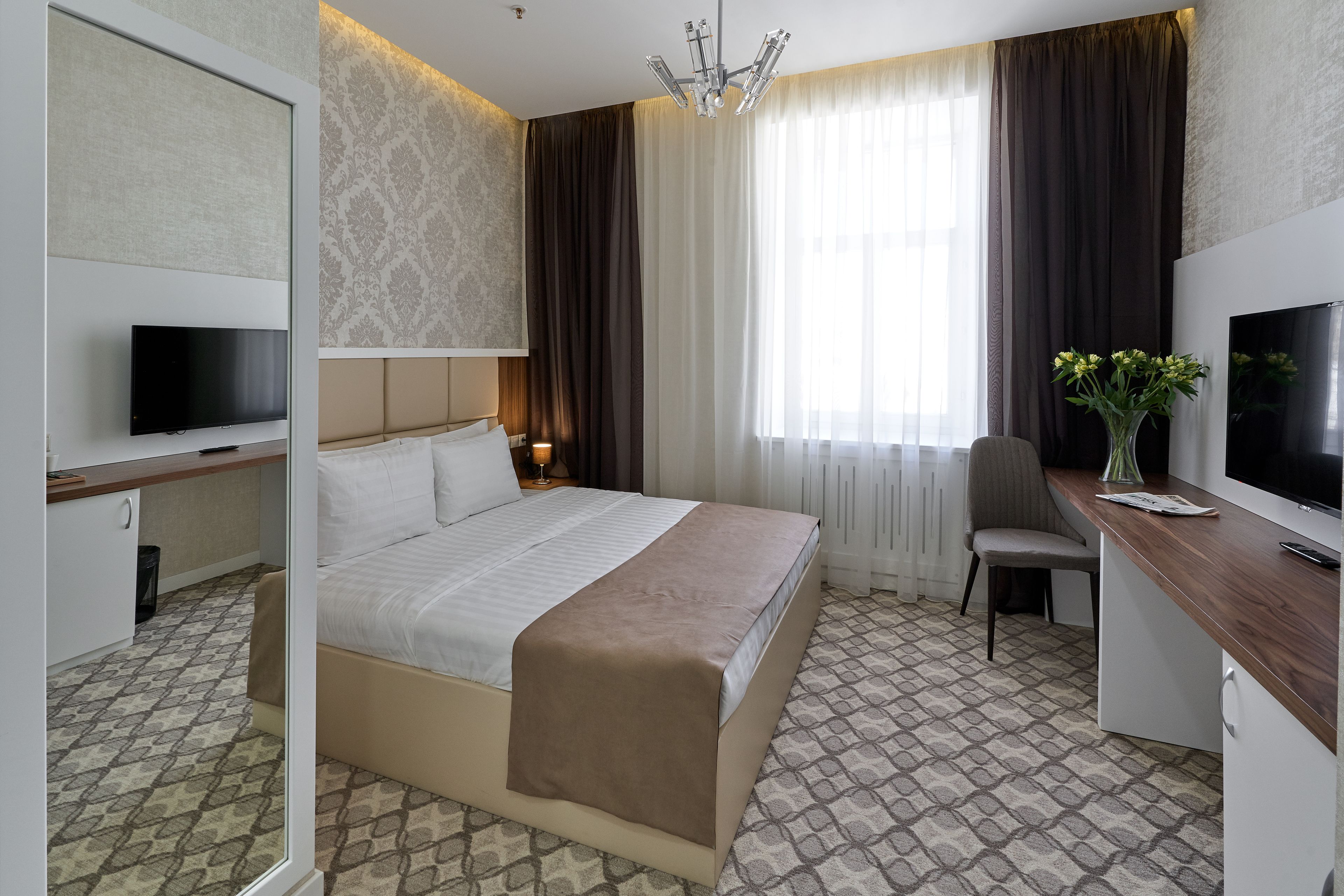 Kamar Double Standar | Brankas, setrika/meja setrika, Wi-Fi gratis, dan seprai linen