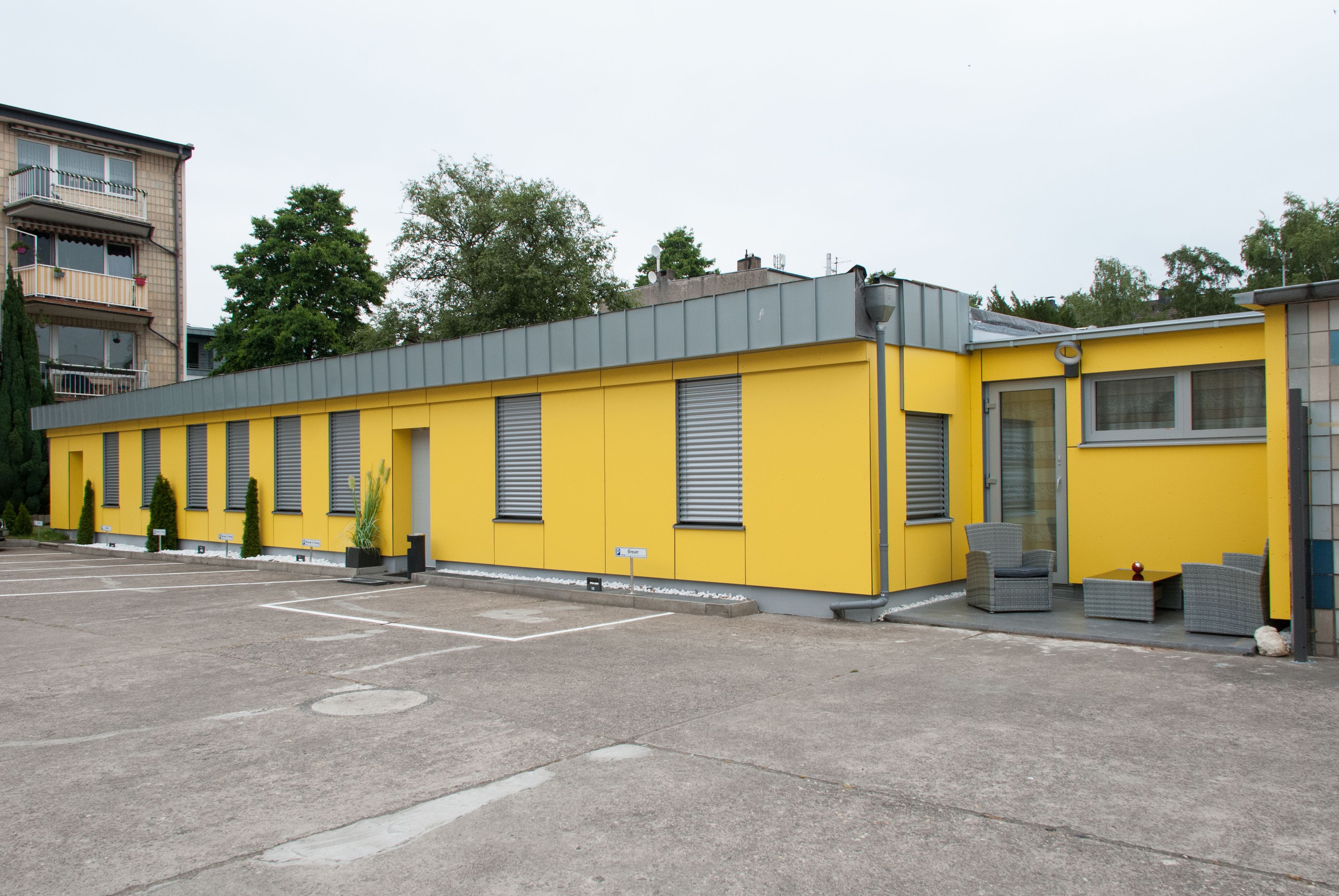 Façana frontal de l'allotjament