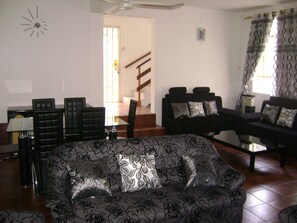 Bungalow, 3 Bedrooms | Living area | Flat-screen TV, DVD player - SBE Villa (Flic-en-Flac)