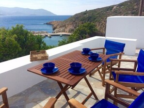 아파트, 바다 전망 (Psathi Blue Alpha) | 객실에서 보이는 전망