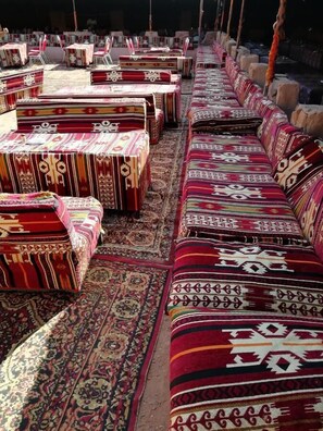 Sittområde i lobbyn