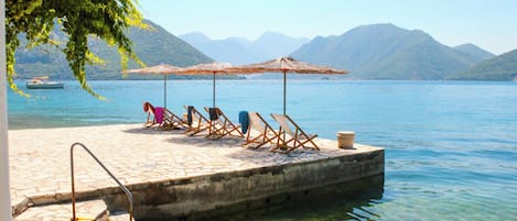 Privéstrand vlakbij, duiken