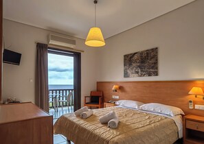 Chambre Double ou avec lits jumeaux, 1 chambre, vue mer