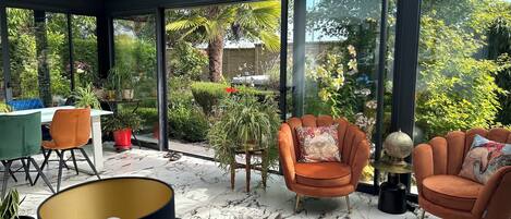 Dinner, brunch served; French cuisine, garden views
