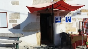 Majoituspaikan sisäänkäynti