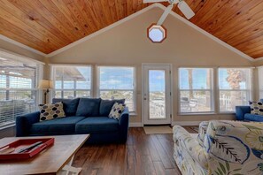 TV, DVD player, books, video library