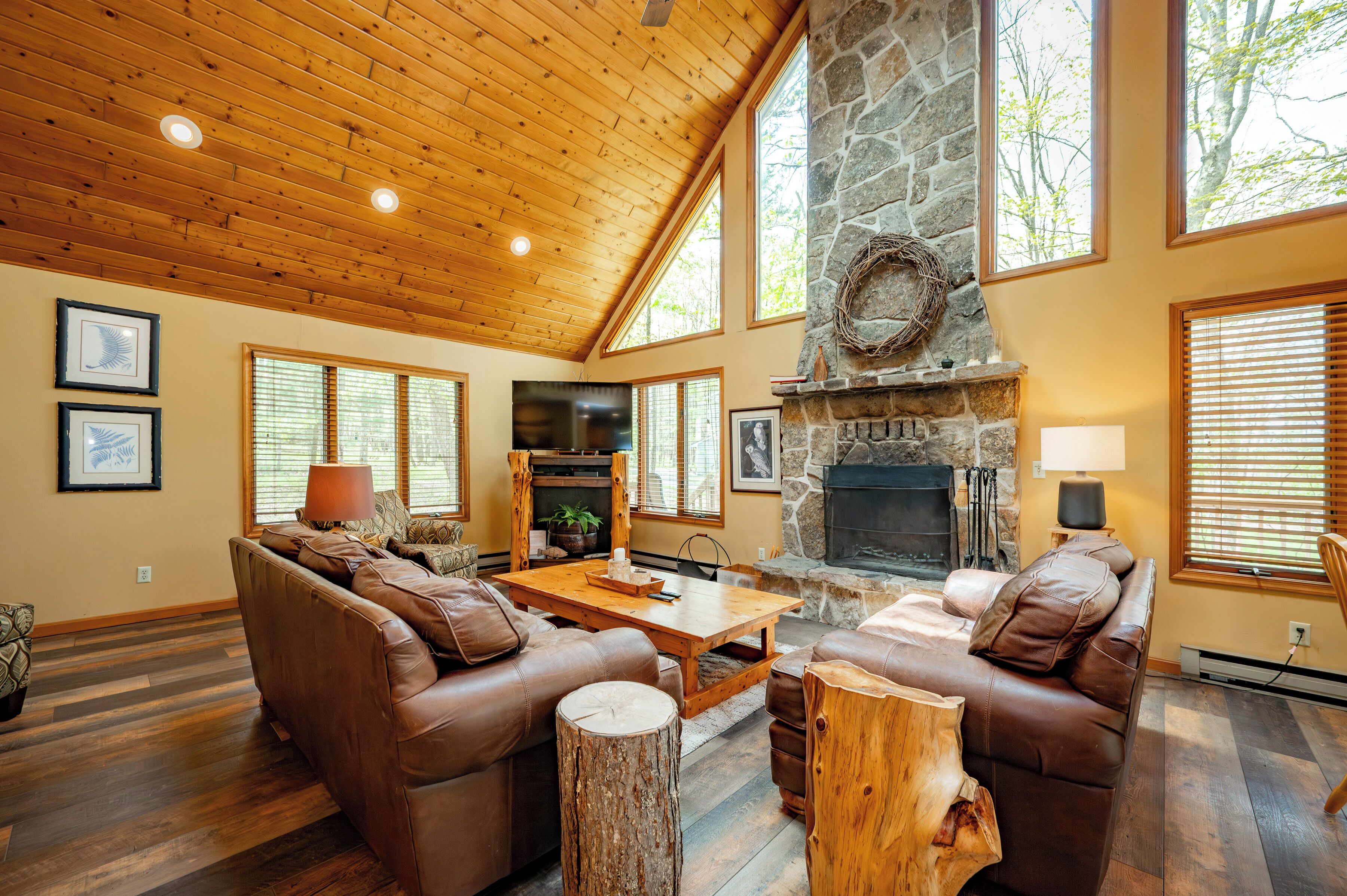 TV, fireplace, DVD player
