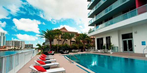 A heated pool