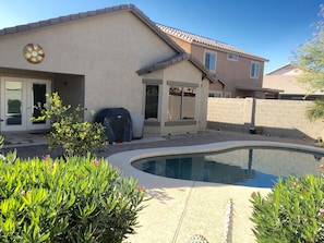 A heated pool