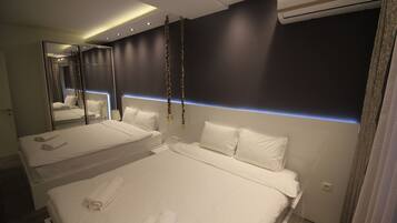 Superior Suite, 4 Bedrooms, Balcony | Egyptian cotton sheets, premium bedding, pillow-top beds