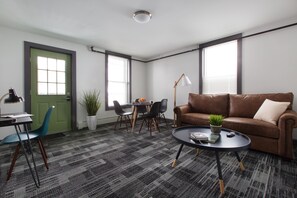 Suite, 2 Bedrooms | Living area | 50-inch flat-screen TV with digital channels, TV - Main and Mountain Bar & Motel (Ludlow)