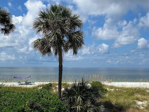On the beach - Club Bamboo South unit 125, Anna Maria Island - Gulf Front Studio, ocean view, maximum occupancy of 4 people. (Bradenton Beach)