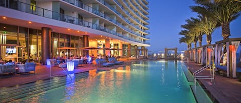 A heated pool