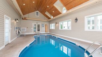 Indoor pool, a heated pool
