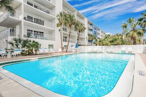 A heated pool