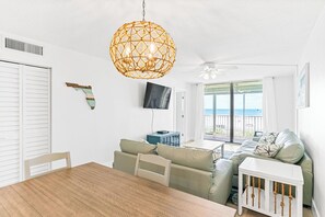 TV, DVD player, table football, ping pong