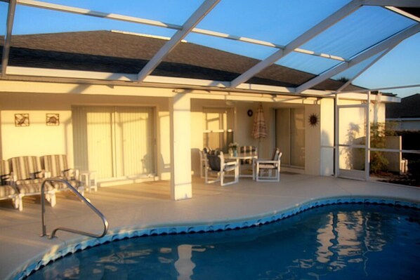 A heated pool