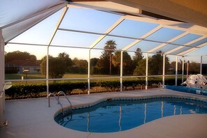 A heated pool