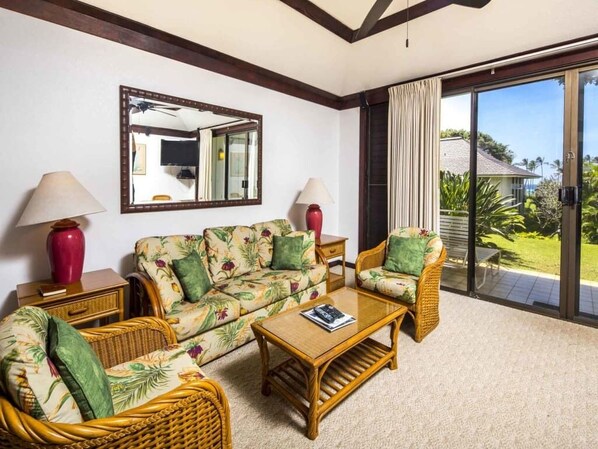 TV, DVD player - Ground Floor Condo w/New Kitchen - Kiahuna 2101 (KOLOA)