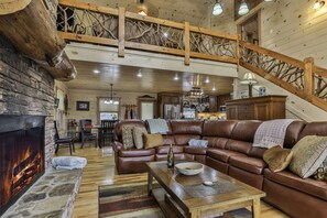 TV, fireplace, DVD player, table football