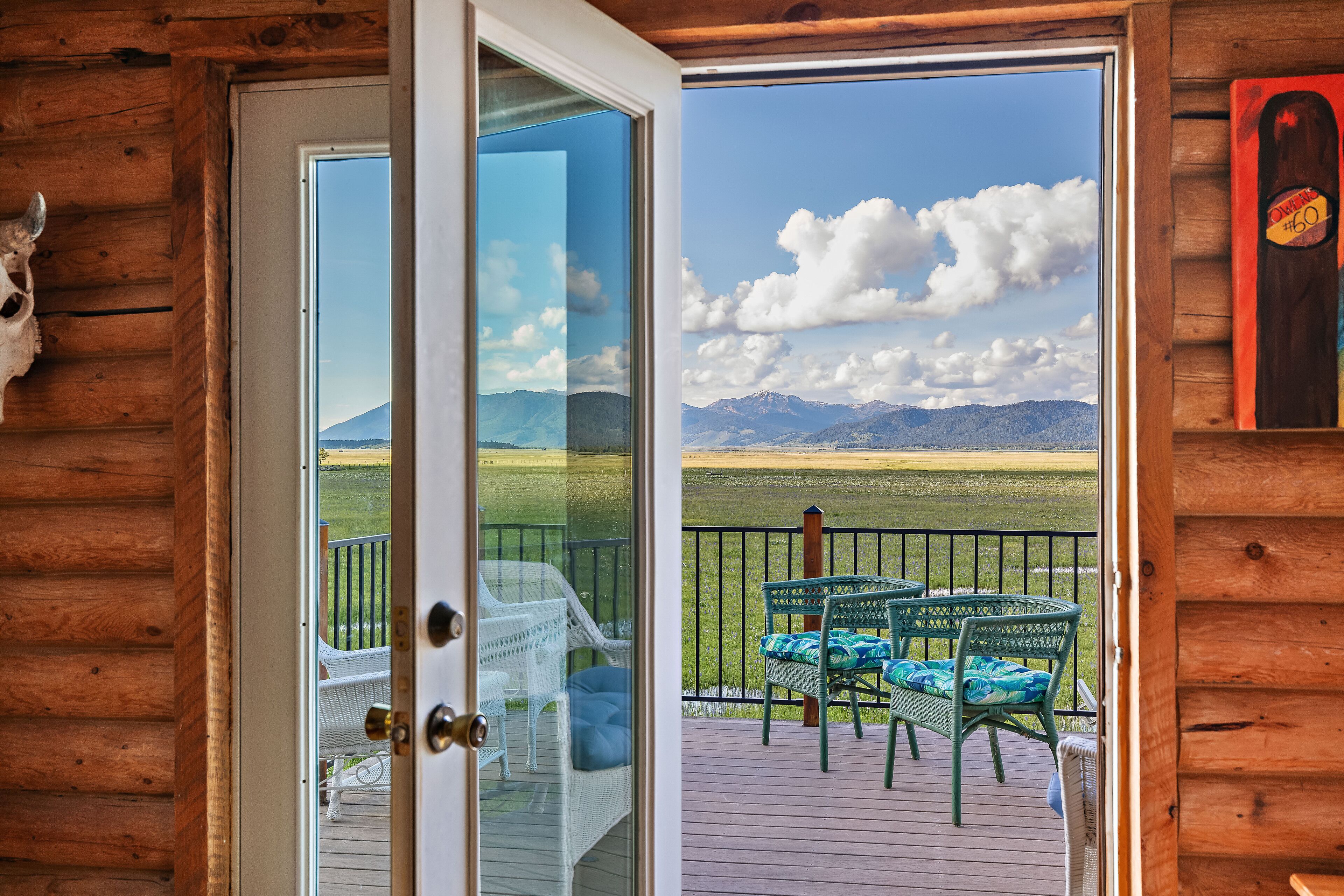 Grand View Retreat ~ new balcony railing! ~ private balcony off master bedroom on upper level