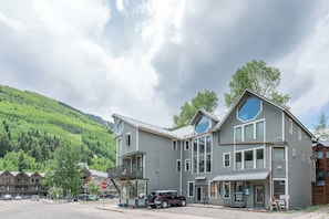 Guests can enjoy scenic views from the upper-level window.
