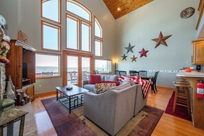 TV, fireplace, DVD player