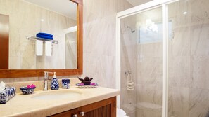 Shower, hair dryer