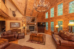 TV, fireplace, DVD player