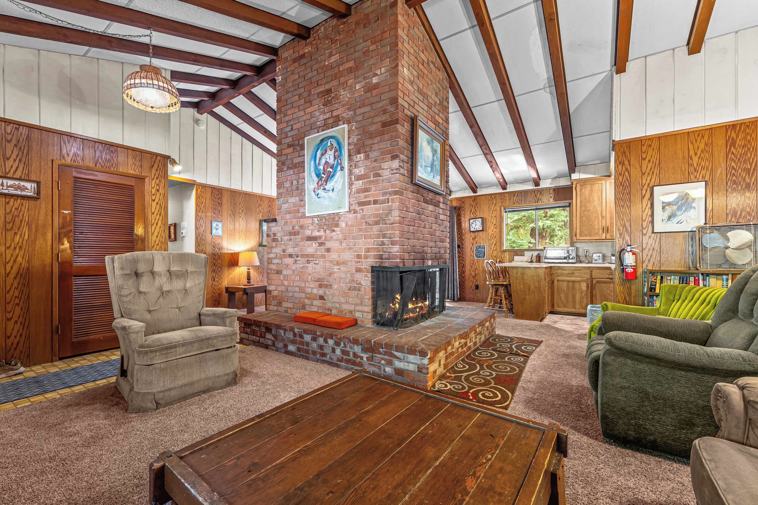 Living Room with Satellite Tv