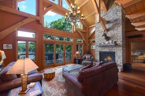 TV, fireplace, DVD player, ping pong