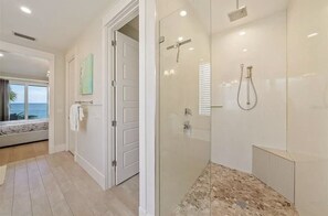 Bathtub, hair dryer, towels