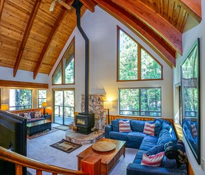 Televisión, reproductor de DVD, estéreo