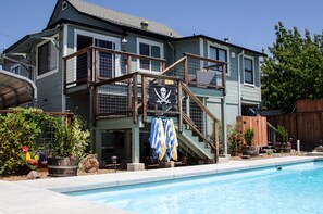 Pool - Remodeled Victorian Cottage,  Pool and Hot Tub, In Town (Guerneville)