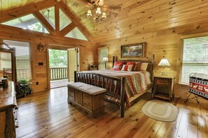 Room - CROCKETT TRAILS - Luxury Log Home with Outdoor Woodburning fireplace and much more. (Blue Ridge)