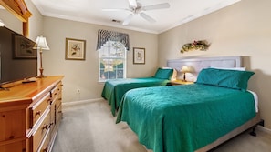 2 bedrooms, iron/ironing board, WiFi, bed sheets