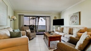 TV, DVD player - Coquina Moorings 201 - Anna Maria Island - Condo 2 Bedroom/ 2 Bath with Den/3rd room , maximum occupancy of 6 people. (Bradenton Beach)