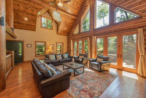 Smart TV, chimenea y reproductor de DVD 