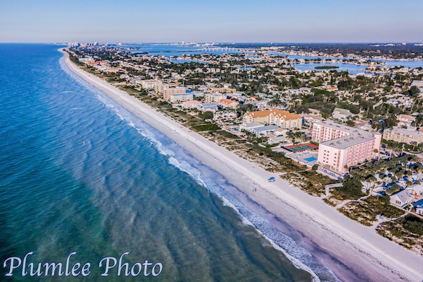 Enjoy breathtaking ocean views from this coastal town's expansive beach.
