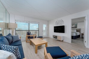TV, DVD player - Saida I 303 - Oceanfront Condo, Private Balcony, Luxurious Grounds w/ Tennis Courts, Pools & Spas (South Padre Island)
