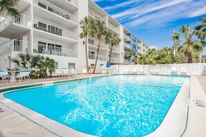 A heated pool