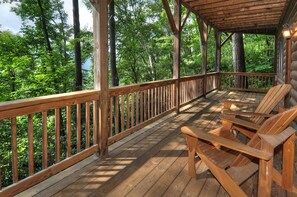 Terrace/patio - Altitude Adjustment in Gated Smoky Mtn. Retreat Community (MAGGIE VALLEY)