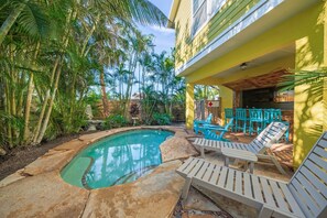 A heated pool