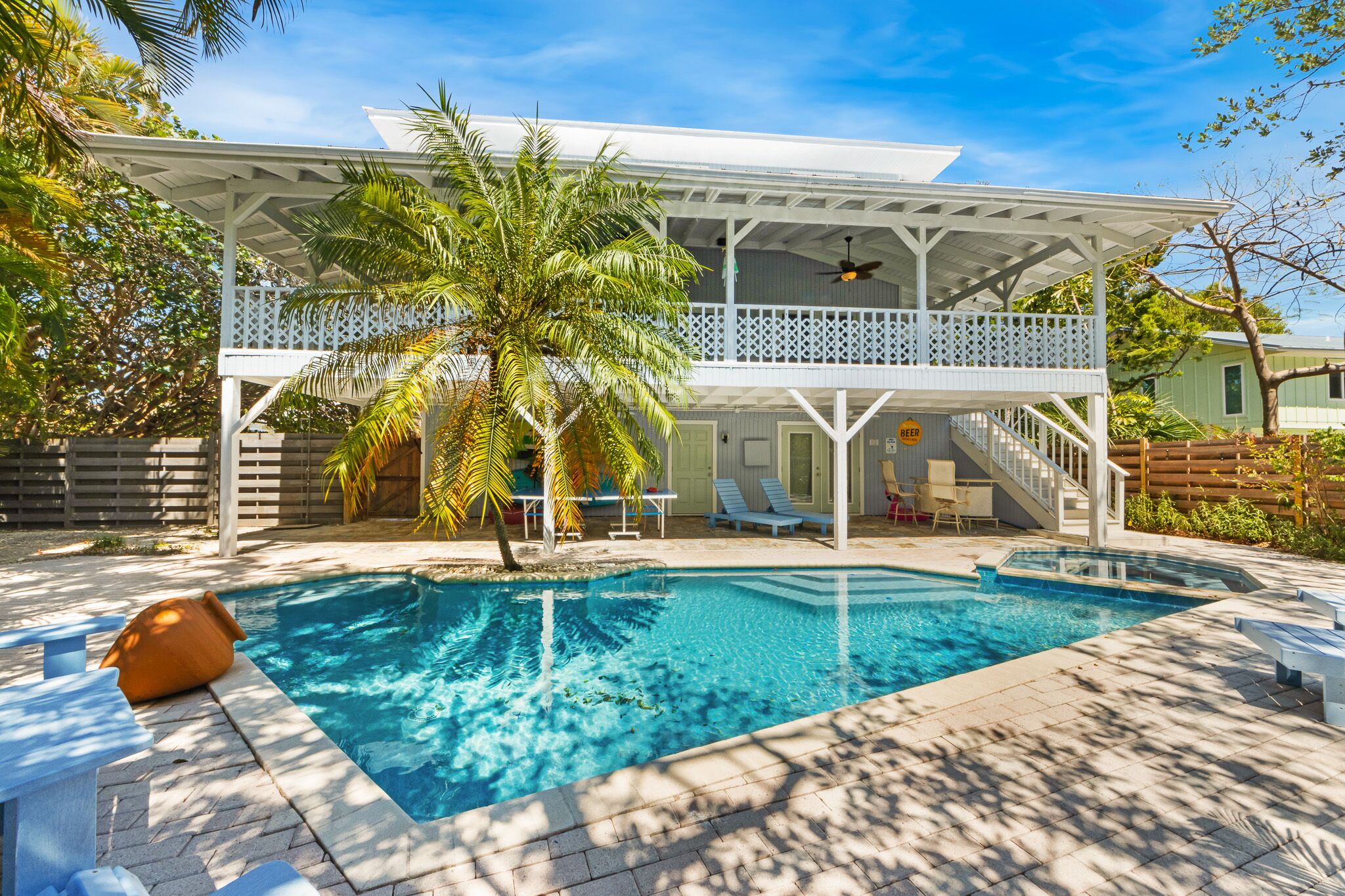 Una piscina riscaldata