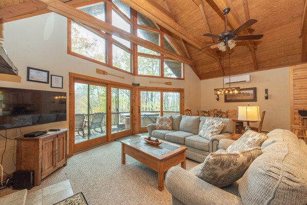 Älytelevisio, takka, stereot, tietokoneen näyttö