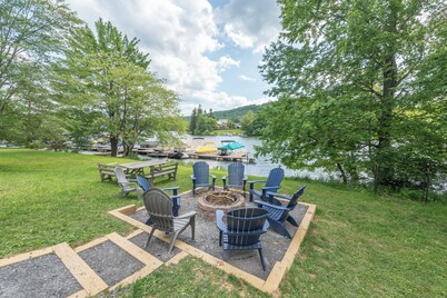 Rustic Luxury Lake Escape w/ Indoor Pool & Dock