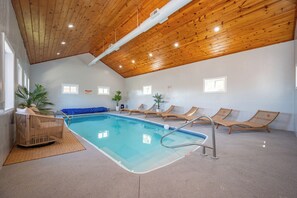 Indoor pool, a heated pool