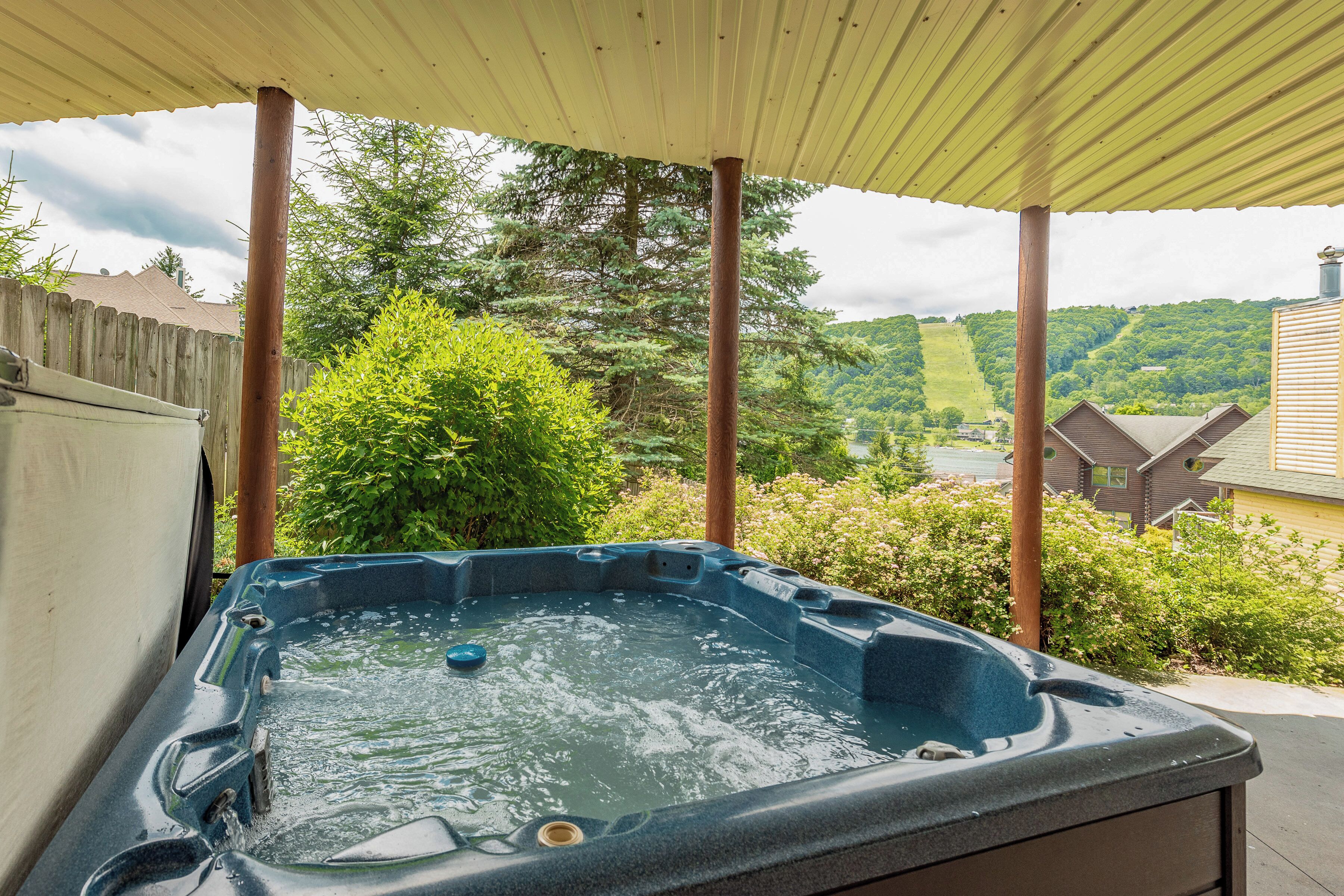 Utendørs boblebad