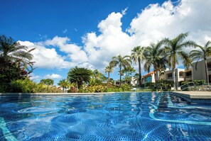 Una piscina riscaldata